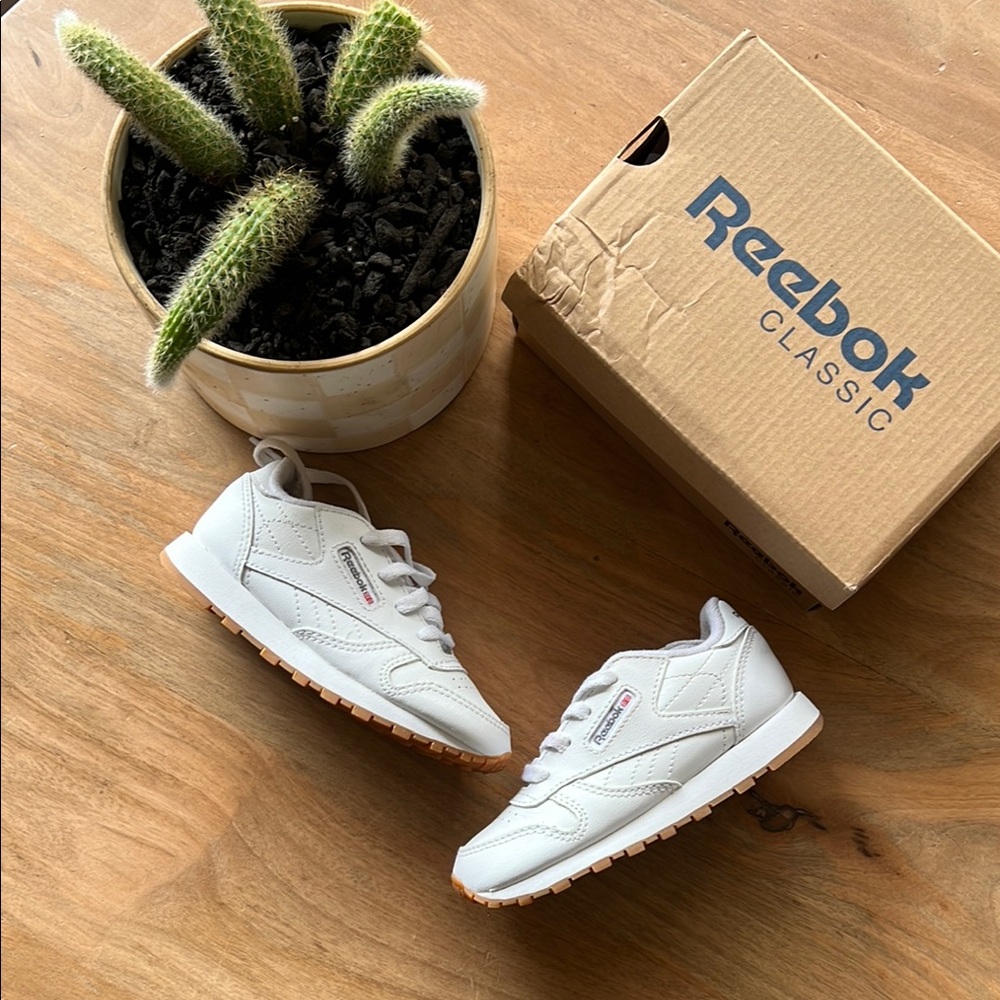 Reebok Classic Kids White Sneakers